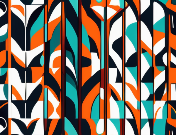 A room's wall half covered in vibrant