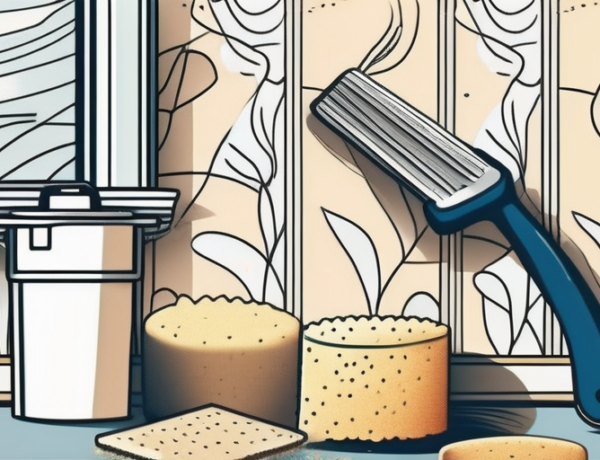 Various tools like a scraper