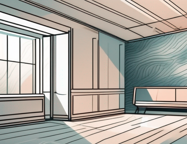 A room showcasing a wall with strikingly deep and dimensional wallpaper