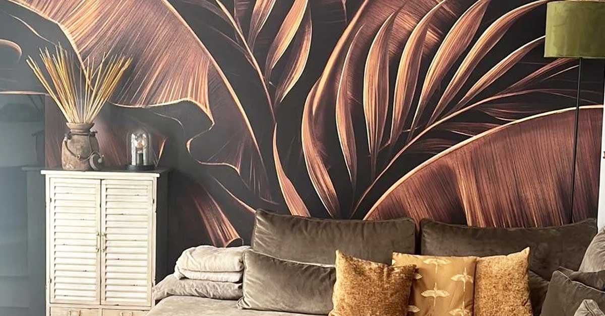 Papel pintado Bronce