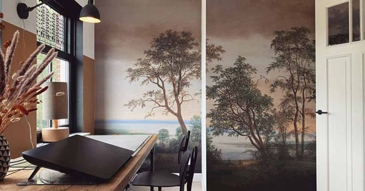 Papel pintado fotográfico para la despacho