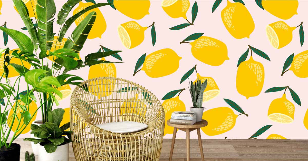Papel pintado de frutas