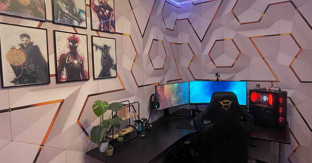 Papel pintado fotográfico para la sala de juegos