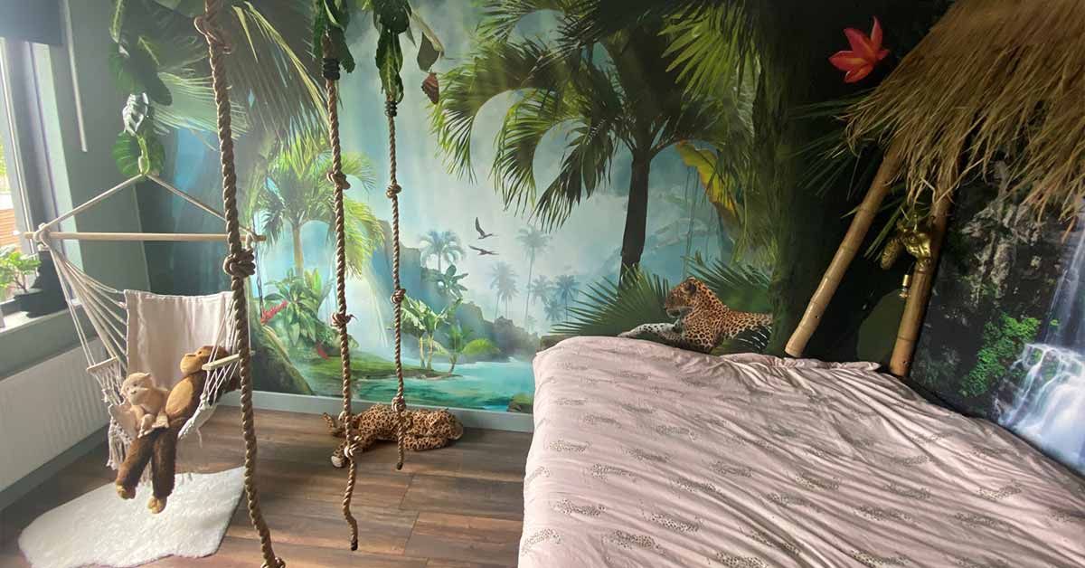 Papel pintado de bosque