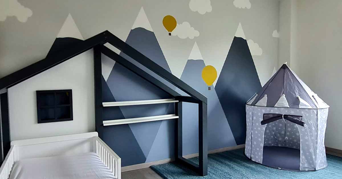 Papel pintado fotográfico para la habitación de los niños