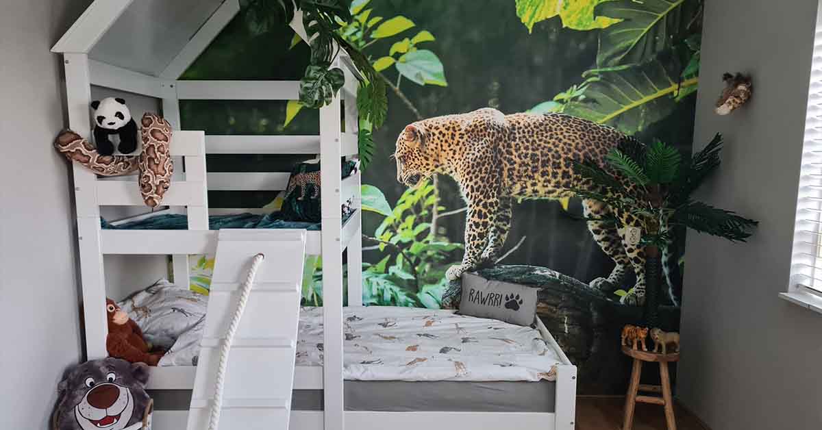 Papel pintado leopardo