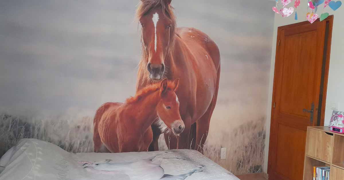 Papel pintado para la habitación de las niñas
