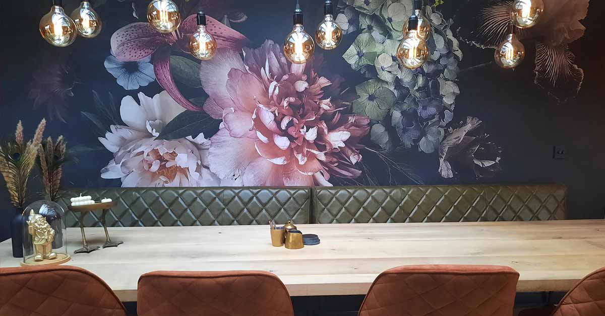 Papel pintado con otras flores