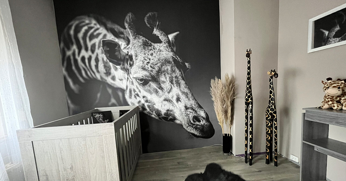 Papel Pintado Jirafas