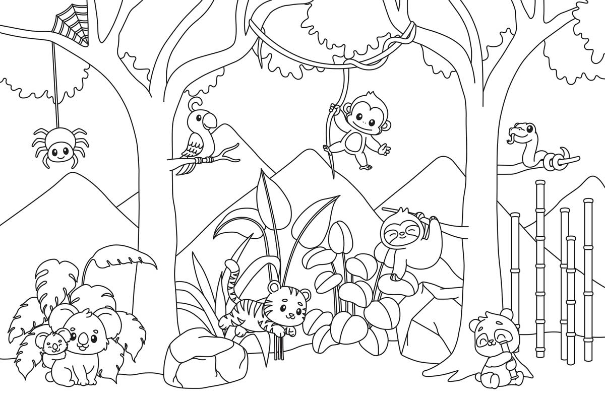 Papel pintado para colorear