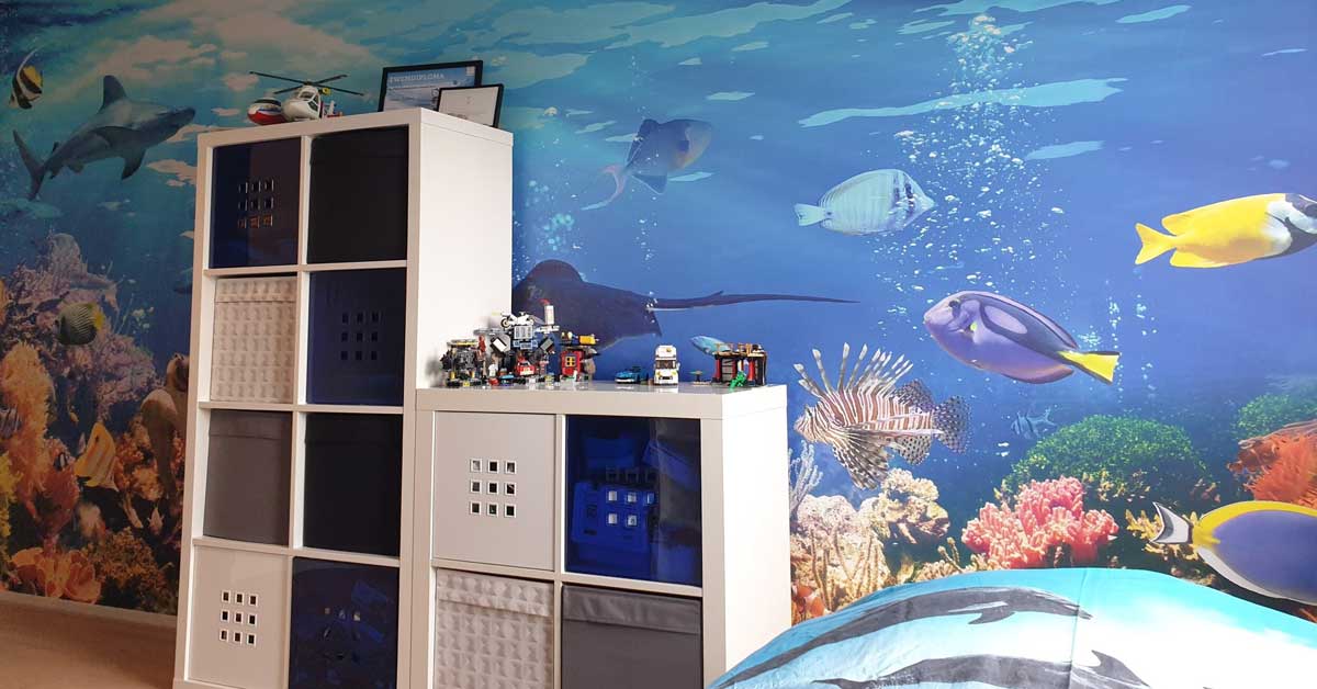 Papel pintado peces