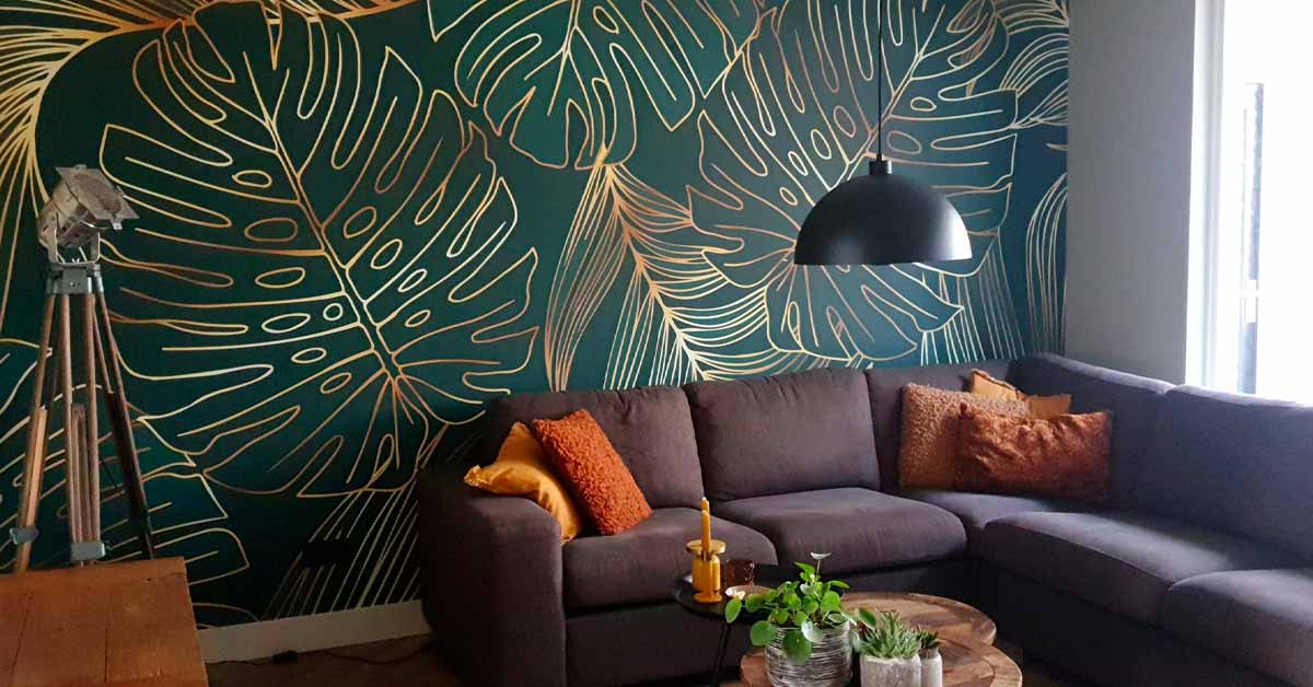 Papel pintado fotográfico para el salón