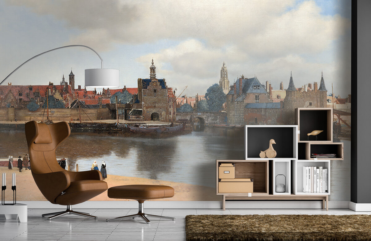 Rijksmuseum - Papel pintado con Vista de Delft - Habitación 4