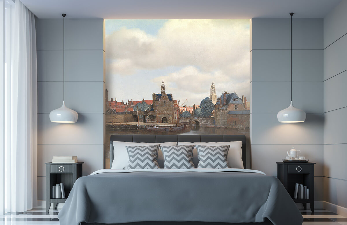 Rijksmuseum - Papel pintado con Vista de Delft - Habitación 8