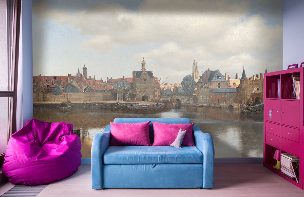 Rijksmuseum - Papel pintado con Vista de Delft - Habitación 10