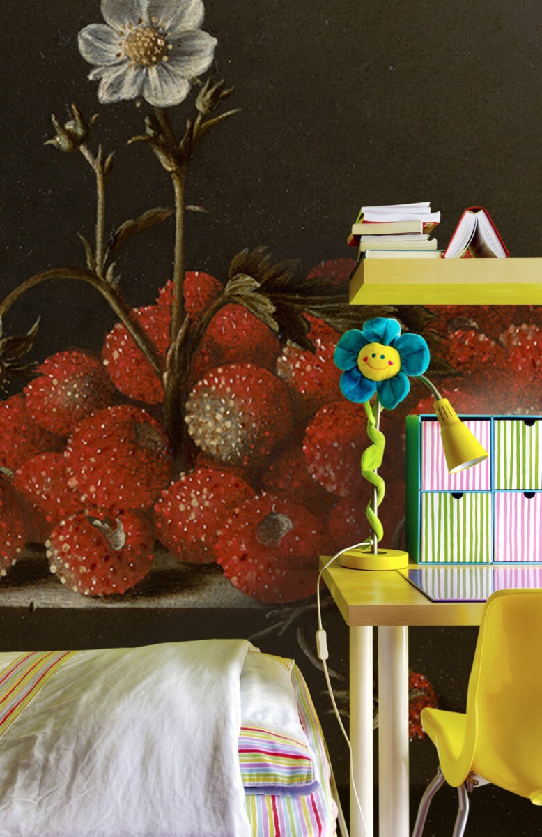 Rijksmuseum - Papel pintado con Naturaleza muerta con fresas silvestres - Cocina 7