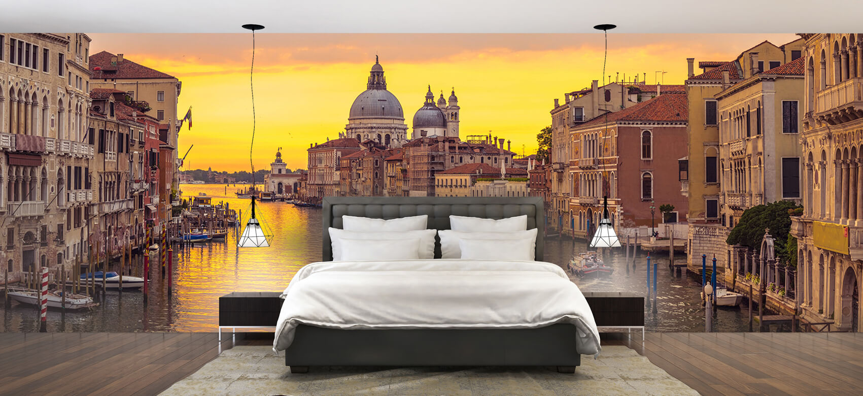 Ciudades - Papel pintado con Canal en Venecia - Salón 2