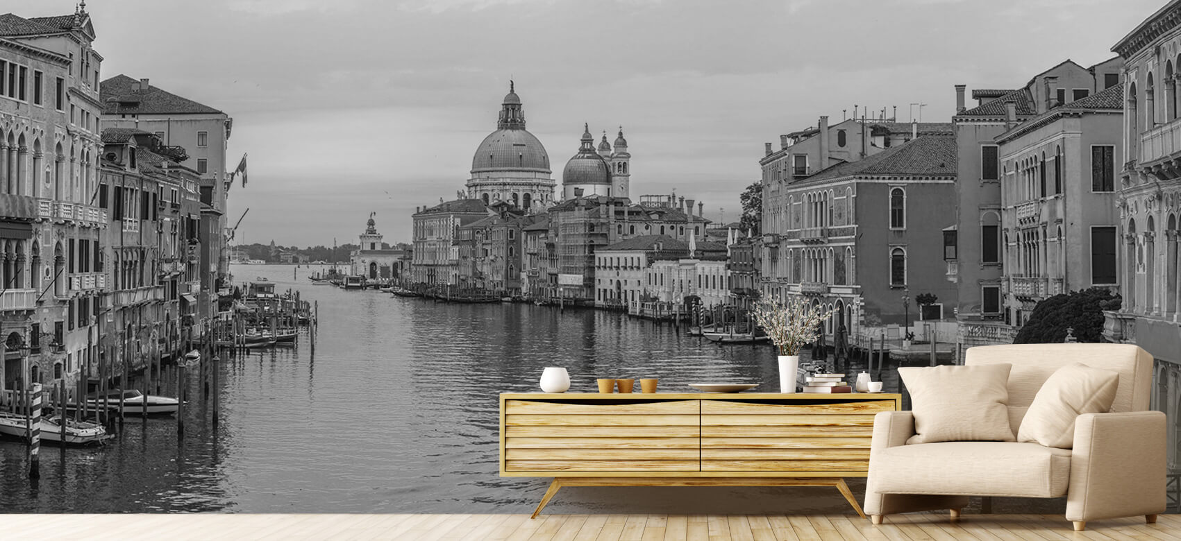 Ciudades - Papel pintado con Canal en Venecia - Salón 7