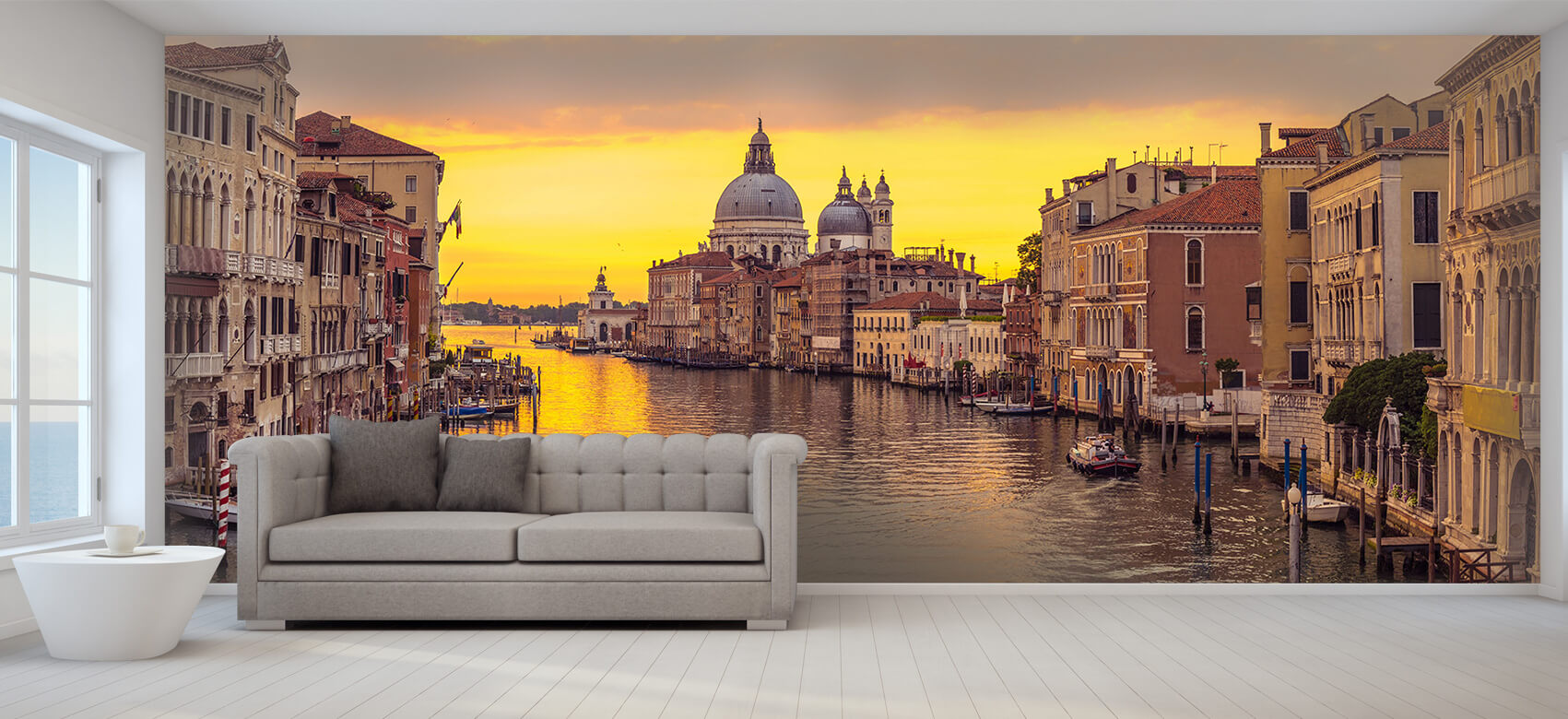 Ciudades - Papel pintado con Canal en Venecia - Salón 8