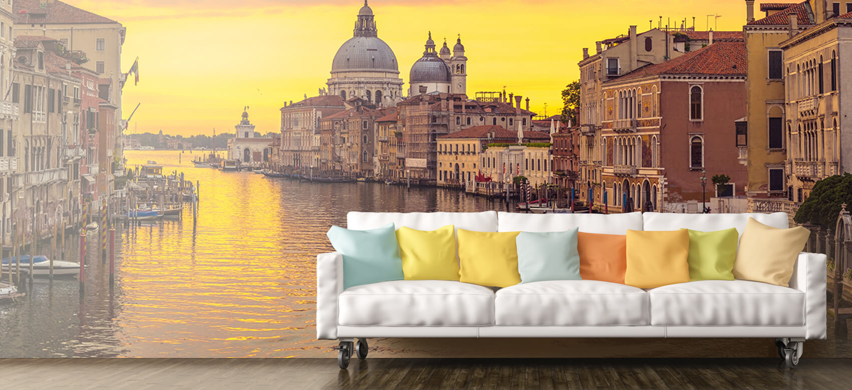 Ciudades - Papel pintado con Canal en Venecia - Salón 10