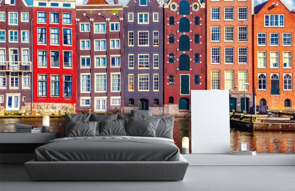 Ciudades - Papel pintado con Casas de Ámsterdam - Habitación 3
