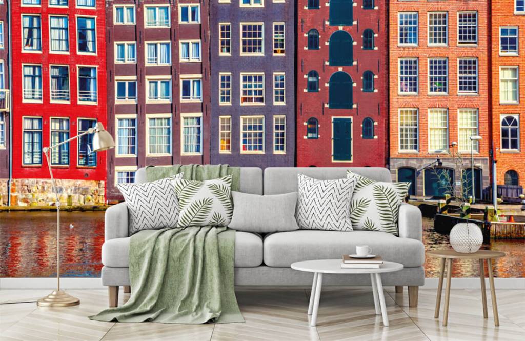 Ciudades - Papel pintado con Casas de Ámsterdam - Habitación 8