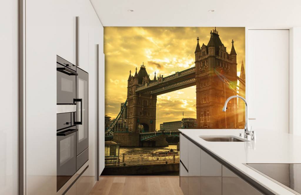 Ciudades - Papel pintado con Tower Bridge de Londres - Habitación 4