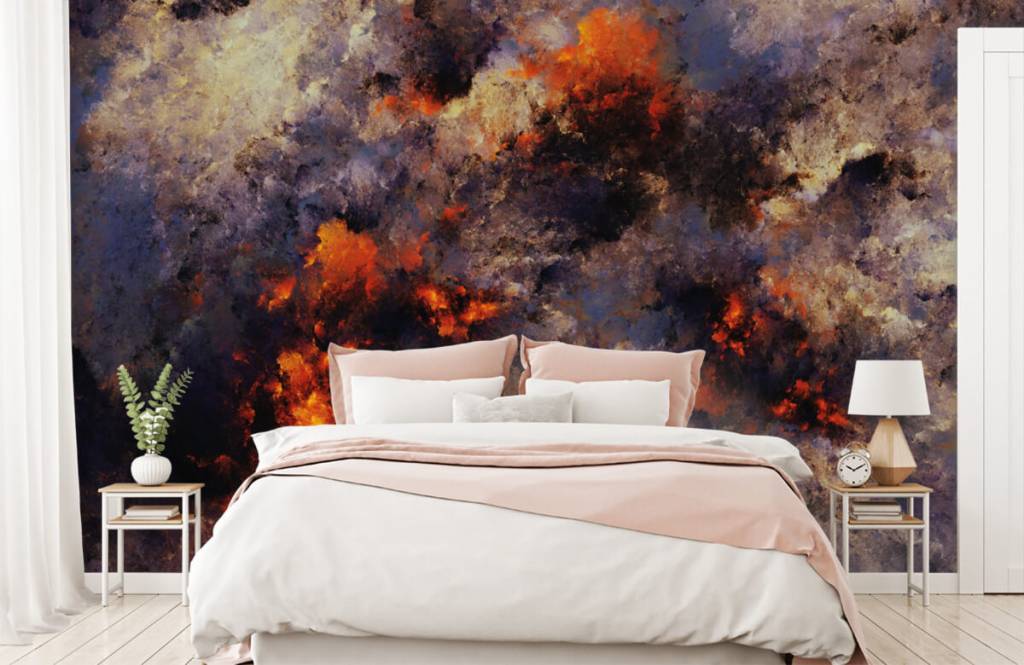 Abstracto - Papel pintado con Nubes de humo abstractas y oscuras - Almacén 2