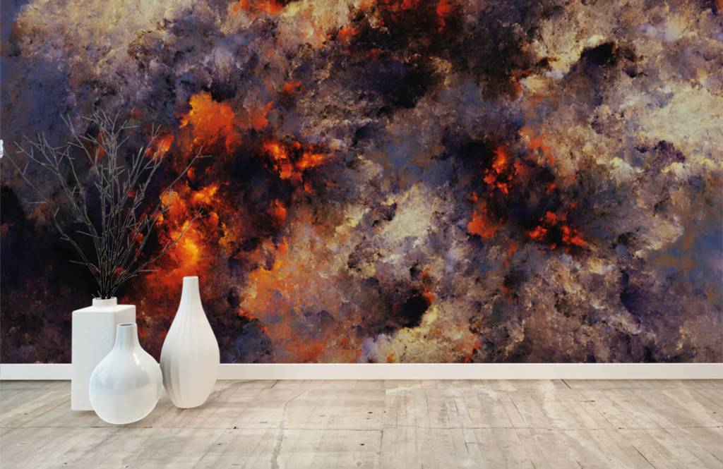 Abstracto - Papel pintado con Nubes de humo abstractas y oscuras - Almacén 8