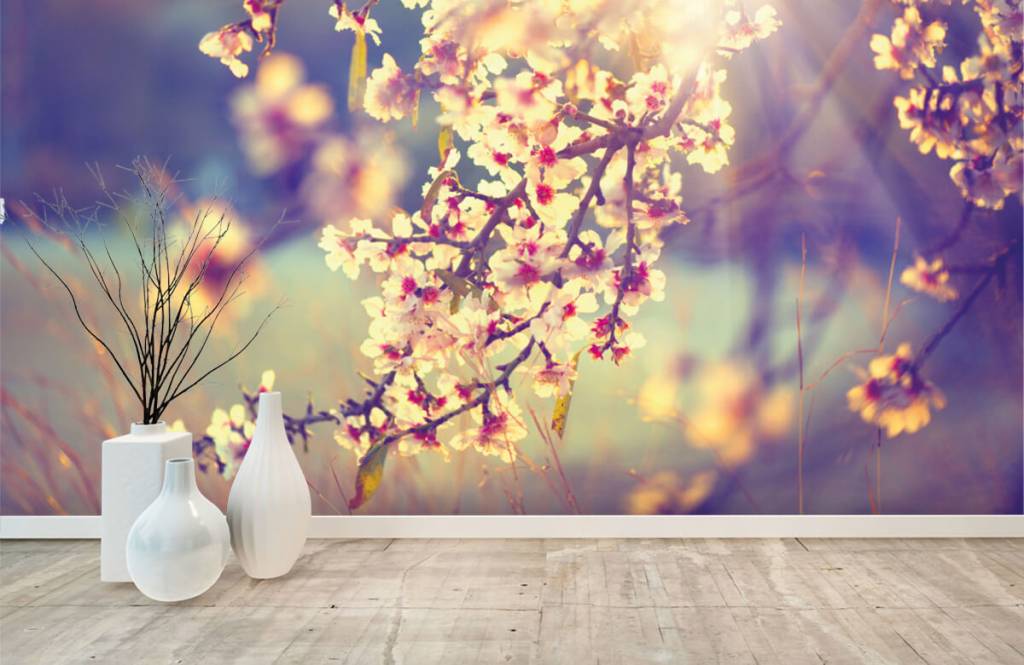 Pimpollos - Papel pintado con Árbol en flor - Habitación 8