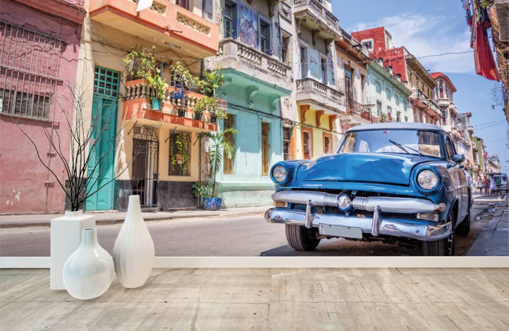 Transporte - Papel pintado con Coche clásico en Cuba - Habitación 8