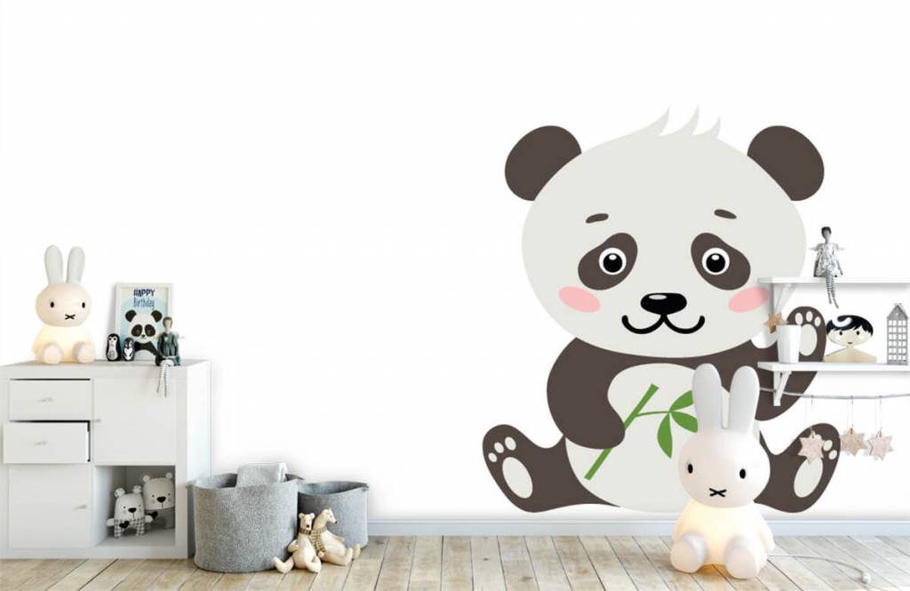 Otros - Papel pintado con Oso panda - Habitación del bebé 1
