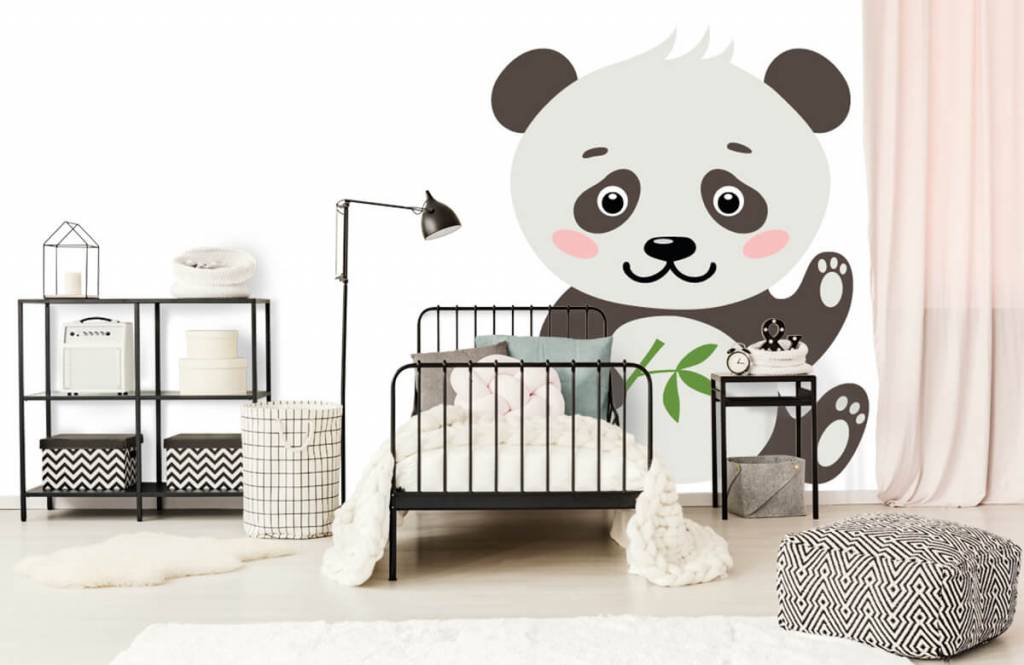 Otros - Papel pintado con Oso panda - Habitación del bebé 2