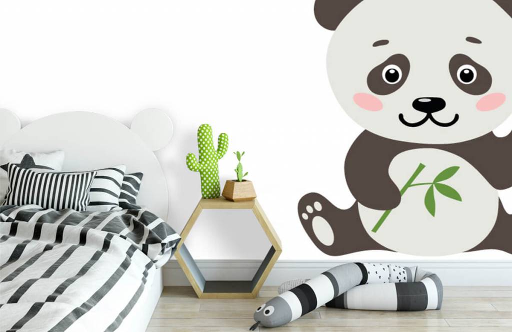 Otros - Papel pintado con Oso panda - Habitación del bebé 3
