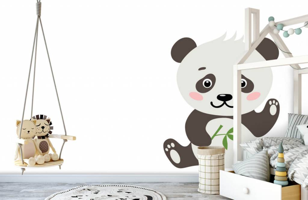Otros - Papel pintado con Oso panda - Habitación del bebé 4