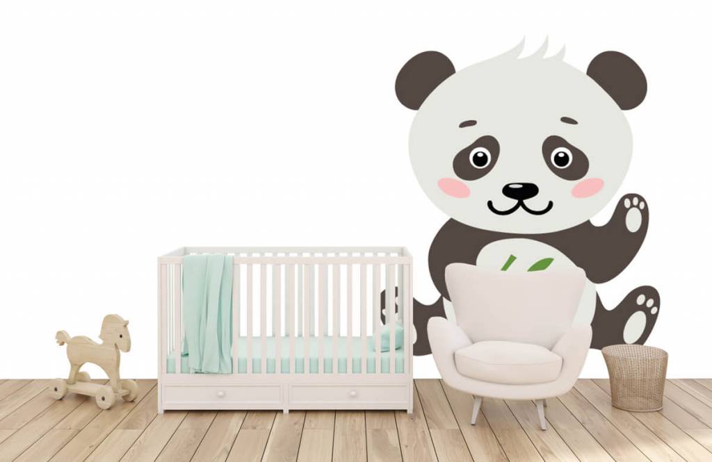 Otros - Papel pintado con Oso panda - Habitación del bebé 5