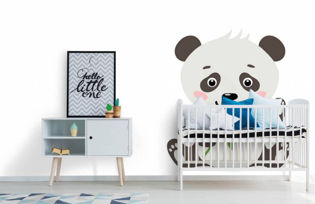 Otros - Papel pintado con Oso panda - Habitación del bebé 6