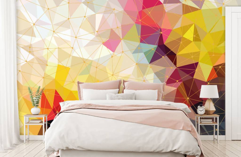 Otros - Papel pintado con Impresión de triángulos de colores - Habitación 4