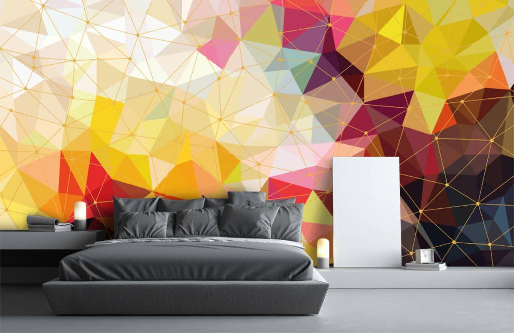 Otros - Papel pintado con Impresión de triángulos de colores - Habitación 5