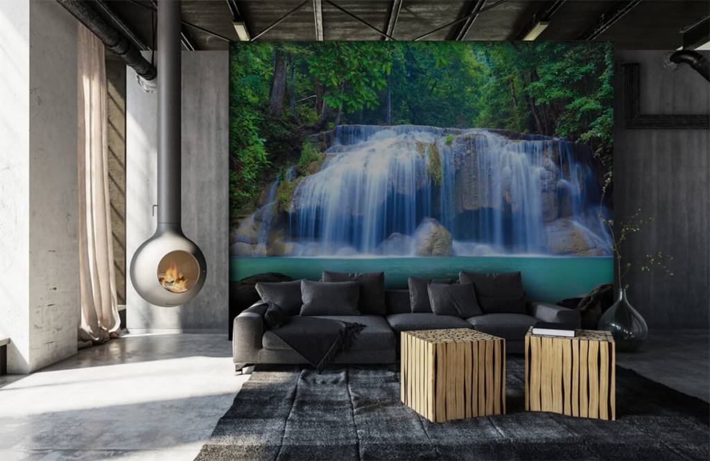 Cascadas - Papel pintado con Increíble cascada - Habitación 6