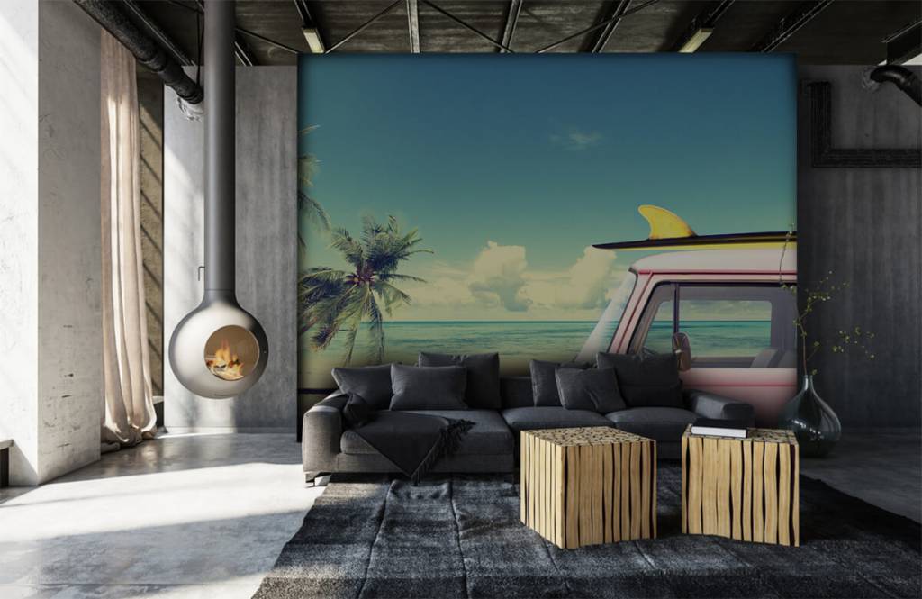 Transporte - Papel pintado con Volkswagen de surf - Habitación 7