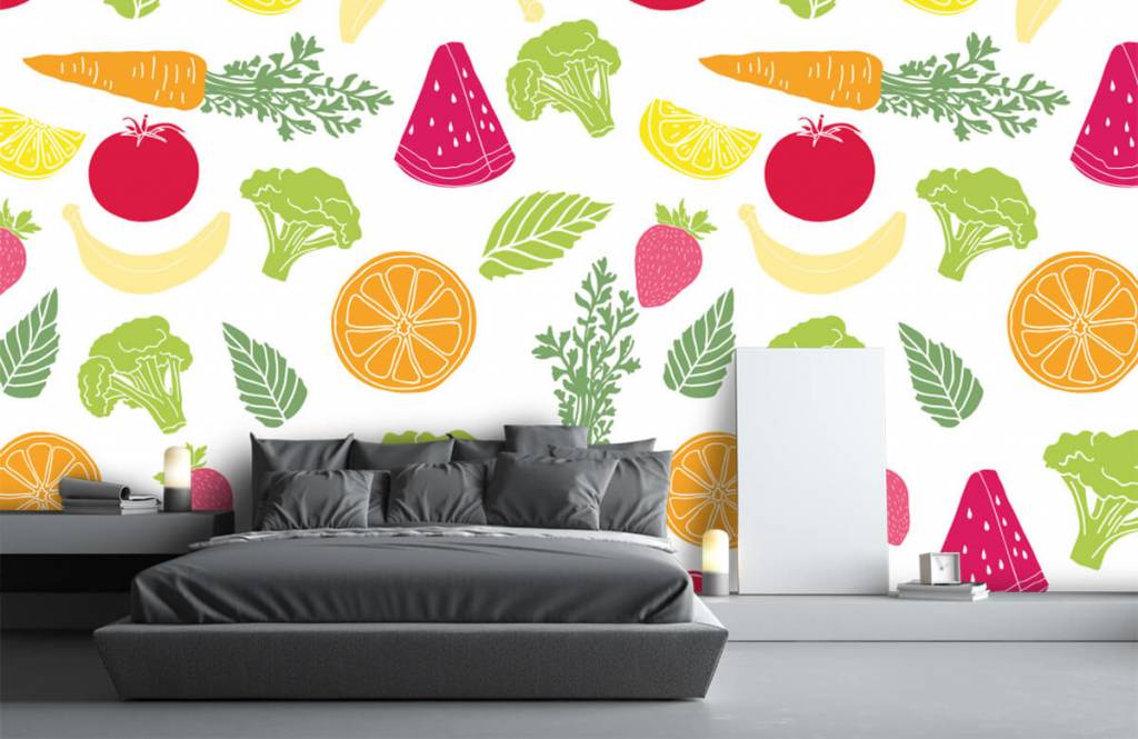 Otros - Papel pintado con Frutas y hortalizas firmadas - Cocina 3