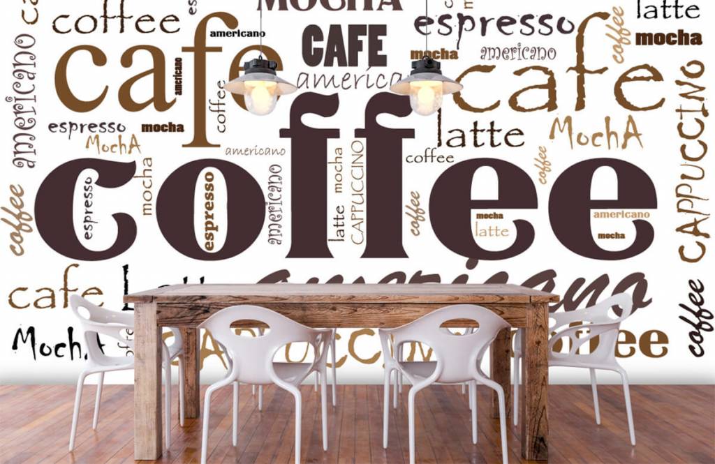 Otros - Papel pintado con Café en letras - Cocina 1