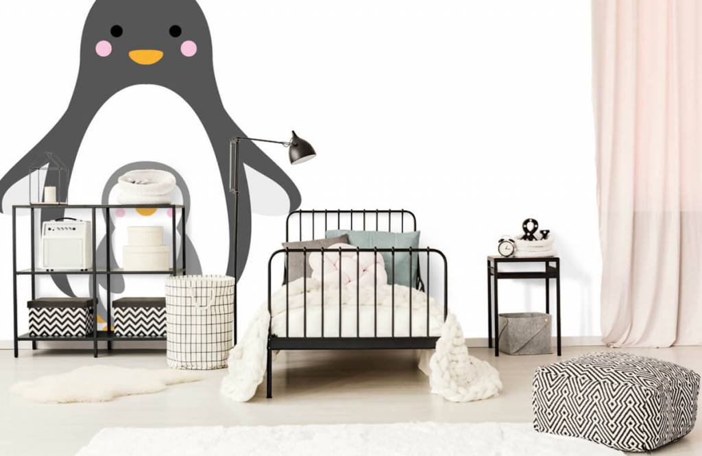 Otros - Papel pintado con Alegres pingüinos - Habitación del bebé 2