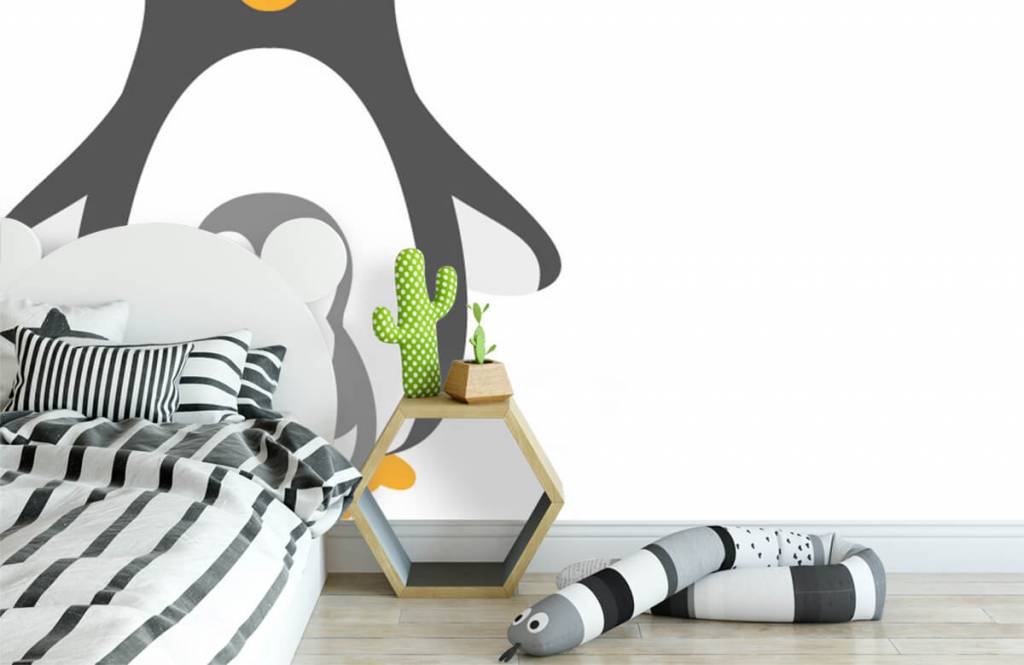 Otros - Papel pintado con Alegres pingüinos - Habitación del bebé 3