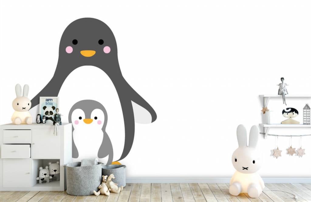 Otros - Papel pintado con Alegres pingüinos - Habitación del bebé 5