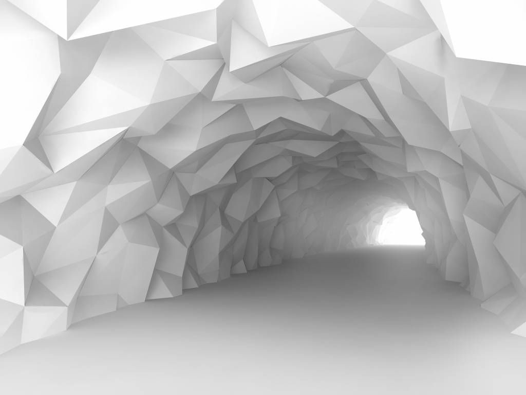 Túnel puntiagudo en 3D