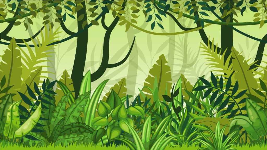 Ilustración de la selva