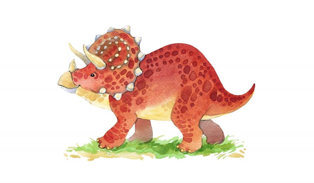 Lindo dinosaurio Triceratops