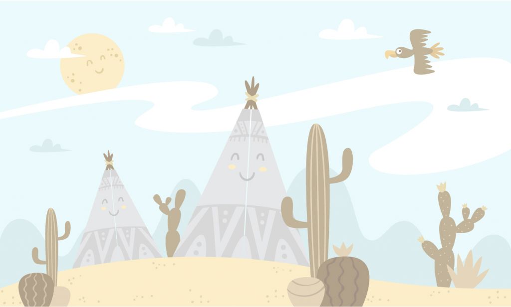 Tipis en el desierto